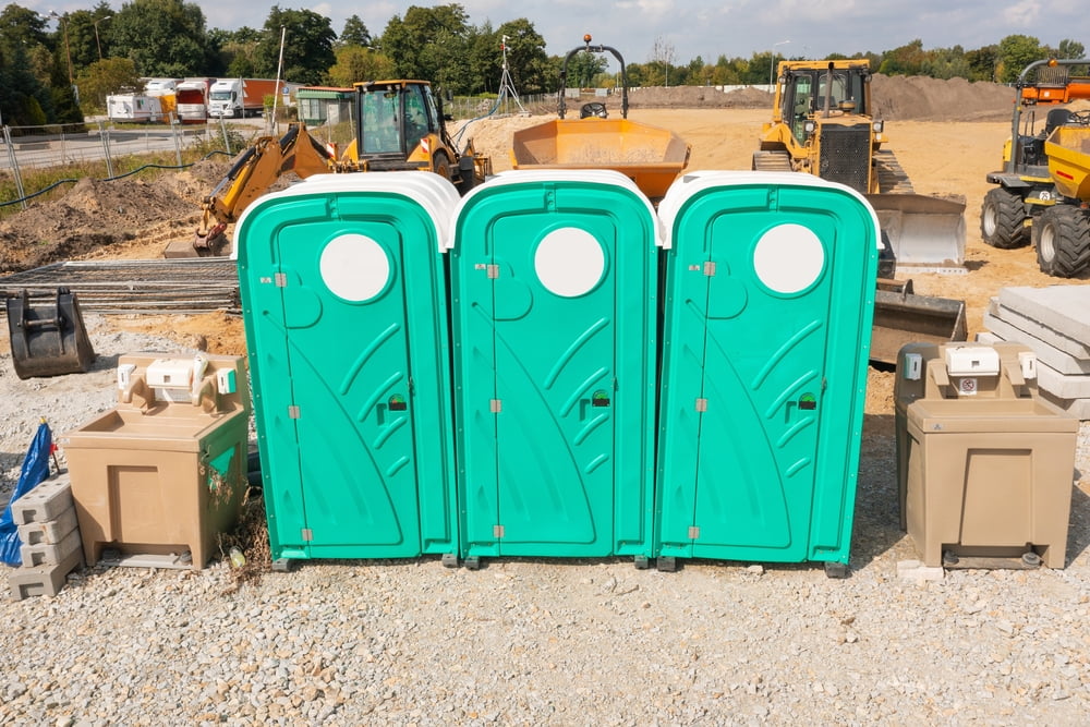 3 porta potty